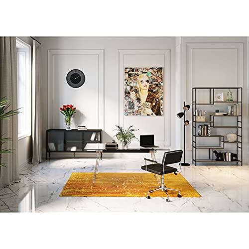 Miniatura 2 de Kare Design Reloj de Pared Leonardo, Negro-Dorado, 49 cm diámetro, Grande, Moderno, Analógico, Decoración para salón, Pilas no incluidas, 49 x 49 x 5 cm (A/A/F)