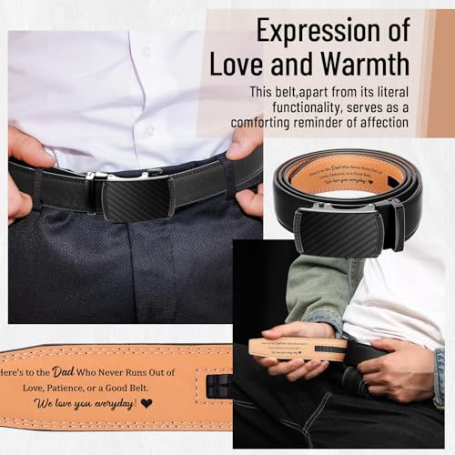 Mens Belt Personalized Engraved Mens Belt Leather Slide Ratchet for Him Husband Birthday Wedding Gift, 36-42inch4