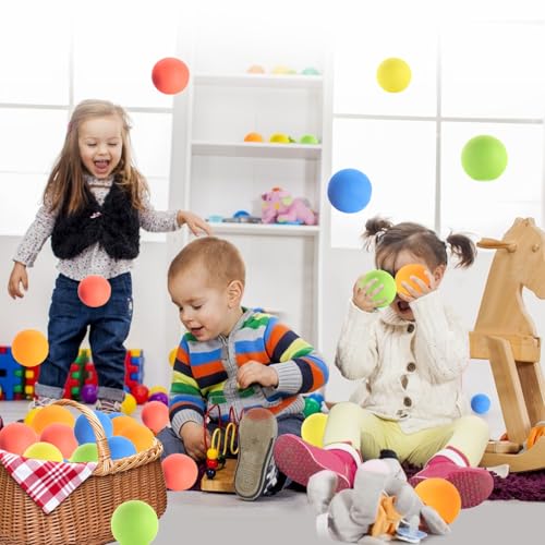 oazoxcx 12 Stück weiche Schaumstoffbälle - Softbälle für sicheren Indoor-Spielzeugspaß - Lebendige Bälle Einzigartige Geburtstagsgeschenke für Jungen und Mädchen
