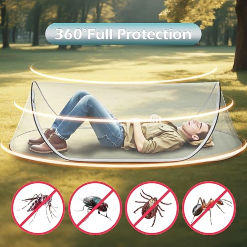 78 * 31 * 22Large Pop-Up Mosquito Net, Lightweight, Breathable, and Soft Convenient Mesh Tent,Foldable and Durable,Mosquito Net for Bed,Apply to Outdoor Athletes, Camping, Beach,Starlit Sky of Night. - Image 5