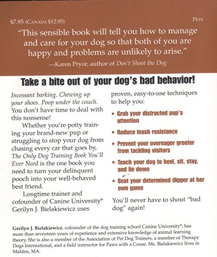 Adams Media AM-70152 The Only Dog Training Book You'Ll Ever Need: From Avoiding Accidents To Banishing Barking thumb #1