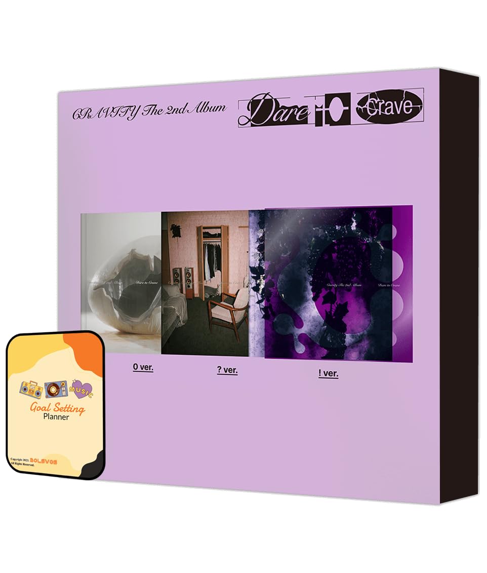 CRAVITY Album - Dare to Crave 0 ver + ! ver + ? ver Full Set Standard ver+Pre Order Benefits+BolsVos Exclusive K-POP Giveaways Package