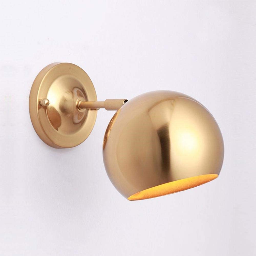 Lámpara de pared ajustable de hierro con cabezal orientable E27 5