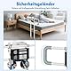 Mixoo Aufstehhilfe Bett, Aufstehhilfe mit Tisch, Zweiweg Verstellbar Bett Aufstehhilfen fur Senioren, Ergonomisch Haltegriffe fur Schwangere, Behindert, Sicherheit und Stabilität (1)