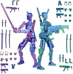 T13 Action Figure Set(unassembled),3D Printed Multi-Jointed Movable Titan 13 Lucky Dummy 13 Mobile Robot,Nova 13 Action Figures Desktop Decorations for Birthday Easter Christmas Party Favor