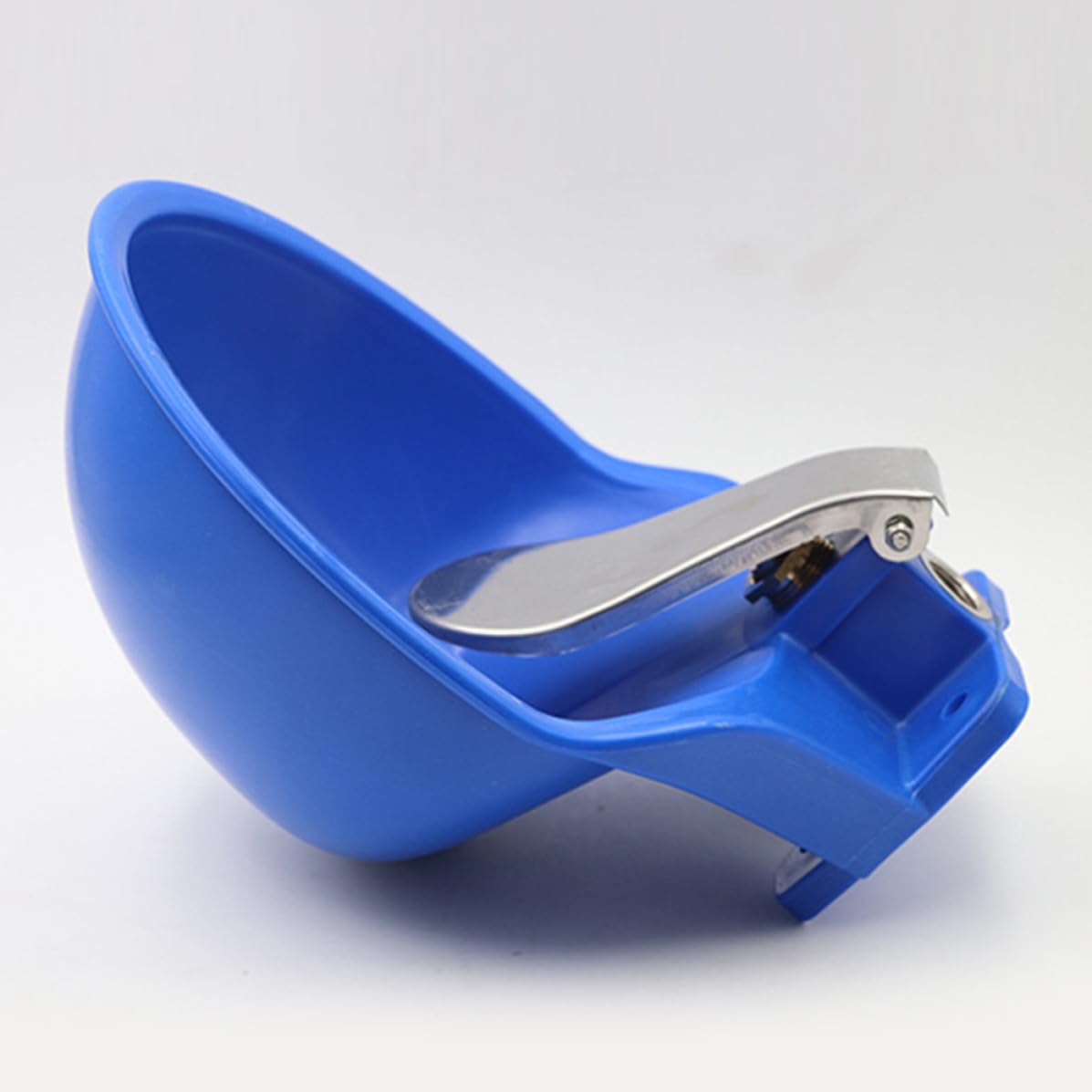 Abbeveratoio Grande in Plastica per Animali da Fattoria, Ciotola Blu Facile da Pulire, Con Livello Acqua Costante, Ideale per Cani e Bovini