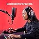 HyperX Audio Mixer – USB-C Audio-Interface mit XLR-/TRS-Kombibuchse, 3,5-mm-Eingang, 24-Bit/96 kHz Aufnahmequalität, 48 V Phantompower, Schwarz