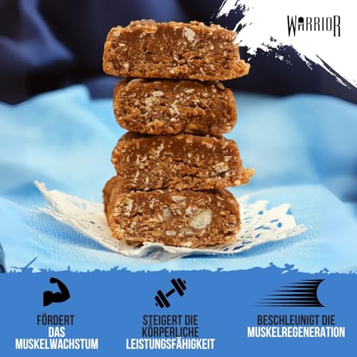 Warrior Raw Proteinriegel 12 x 75 g – Honigbeere 12 Riegel, ballaststoffreich, mit Protein & Hafer, als Snack oder vor dem Training… – Ansicht 4
