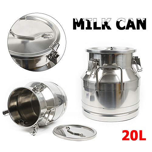 Bidon à lait 20L en inox avec joint silicone étanche pour conservation