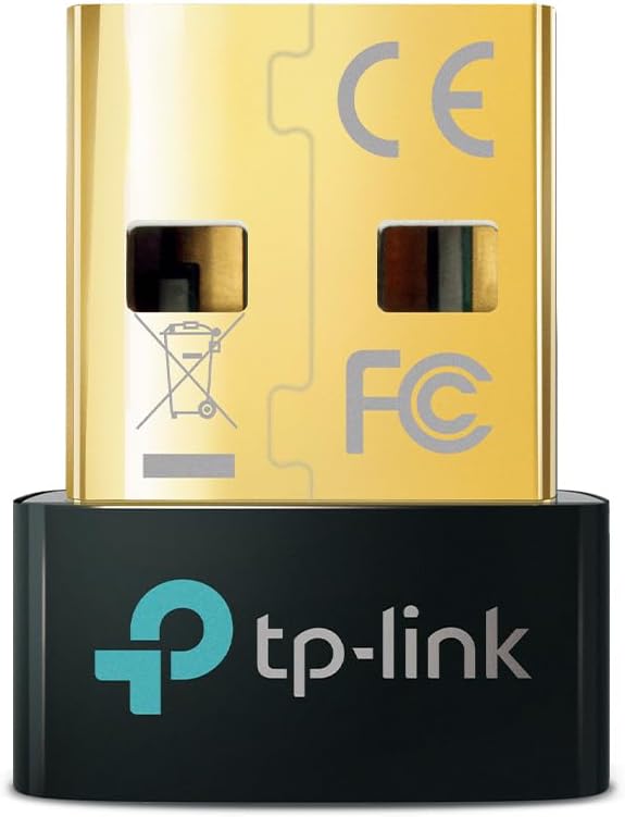 TP-Link USB Bluetooth Adapter for PC, 5.3 Bluetooth Dongle Receiver (UB500) Supports Windows 11/10/8.1/7 for Desktop, Laptop, Mouse, Keyboard, Printers, Headsets, Speakers, PS4/ Xbox Controllers.