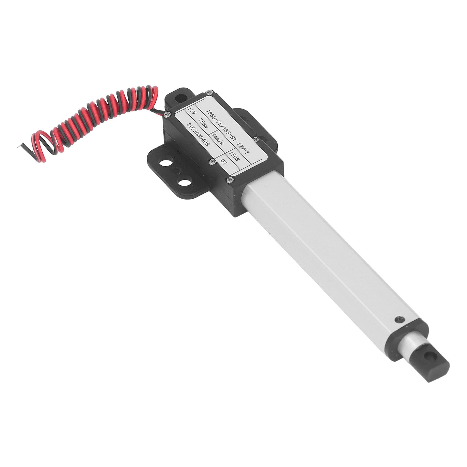 150N 12V Mikroelektrischer Linearantrieb 75mm / 3in Hub Elektrische Linearmotor, Bewegungsantriebe Linearaktuator für Heimautomation Robotik Industrie (Mit Halterung)
