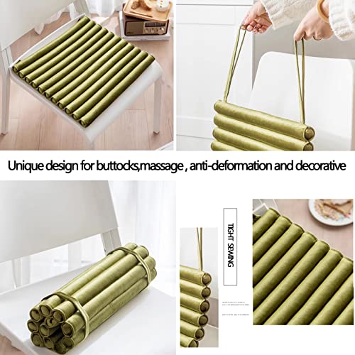 Coussins de chaise de salle à manger pliables antidérapants carrés