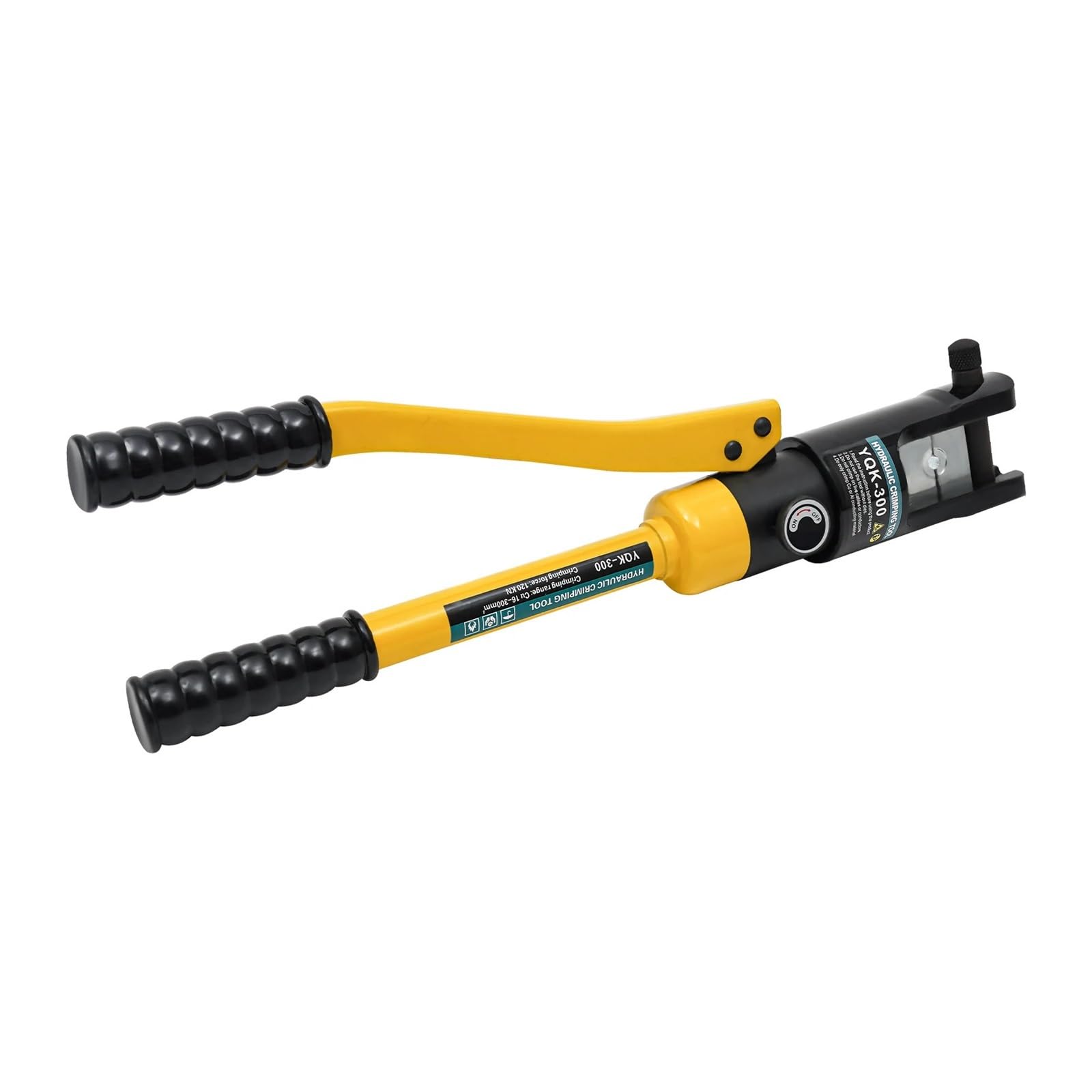 Zaciskarka Hydrauliczna, 12T Hydrauliczne narzędzie do zaciskania lin stalowych, zaciskarka do balustrad z 20 matrycami Żółty/Zielony/Czerwony/Niebieski(Rood)