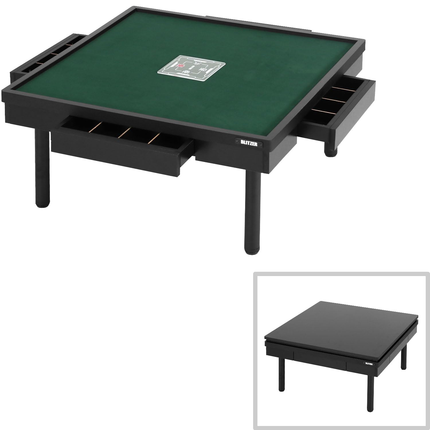 Amazon.co.jp: BLITZER(ブリッツァー) シークレット麻雀卓 BMJ35L-BK