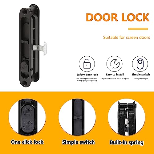 Guardian Sliding Screen Door Latch Black Replacement Latch Kit by Guardian Built - Used condition - Image 2