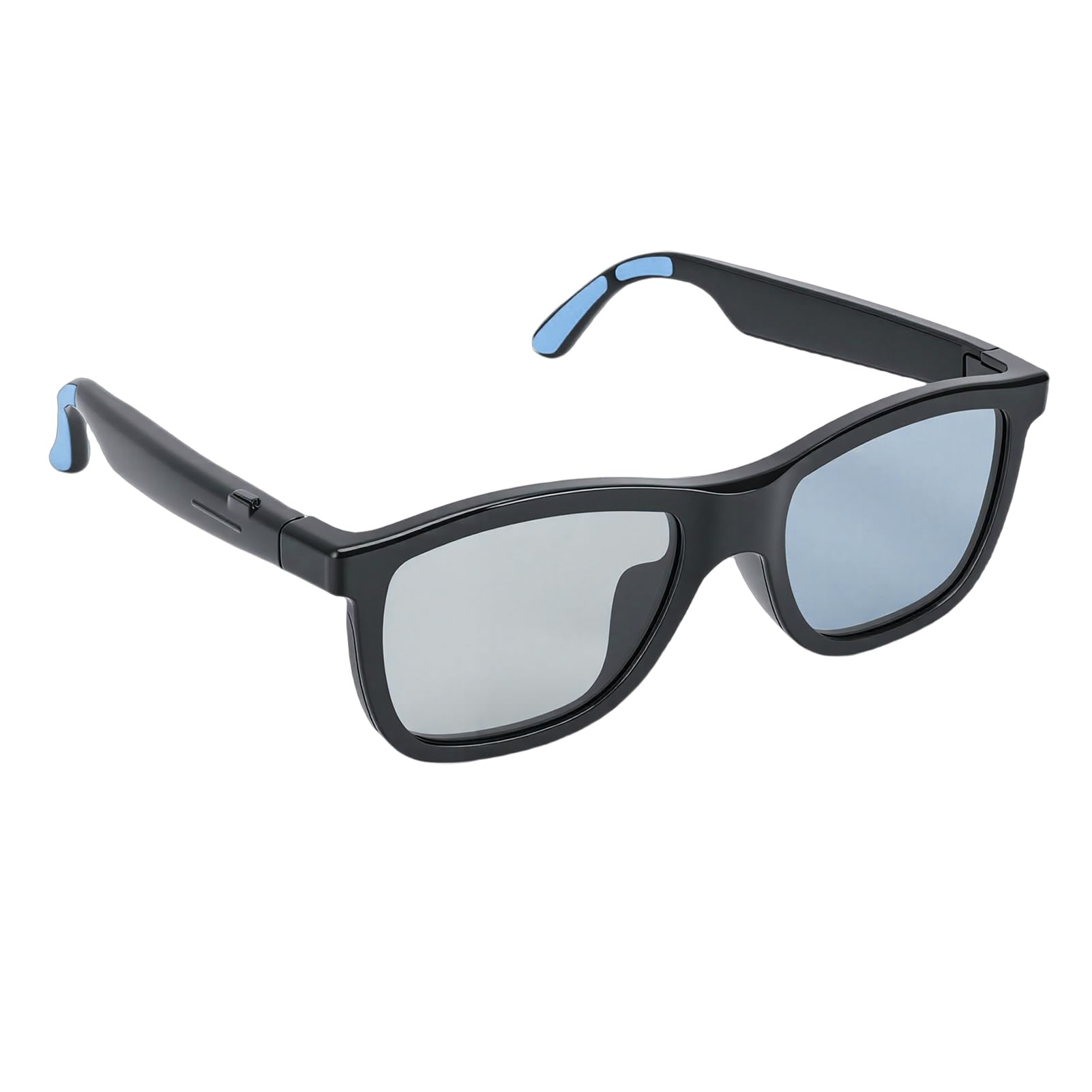 Duokon Occhiali Intelligenti AI Bluetooth con Lente Elettrocromica, Occhiali per Traduzione a Orecchio Aperto TR90, Controllo Touch con Riduzione del Rumore a Doppio Microfono per Viaggi Guida (BLUE)