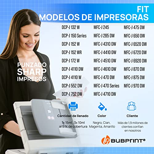 Bubprint - Cartucce XL PREMIUM di ricambio per