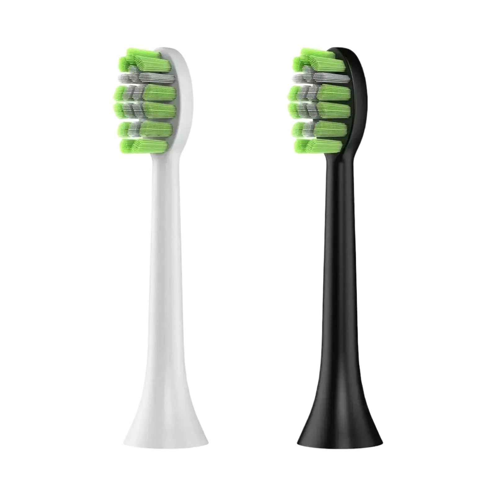 Testine, Compatibile Con Fairywill, FW-Y05 YD05 JK-Y05 | Testine di ricambio per spazzolini elettrici, plastica, circa 8 cm, adulti(16pcs BLACK)