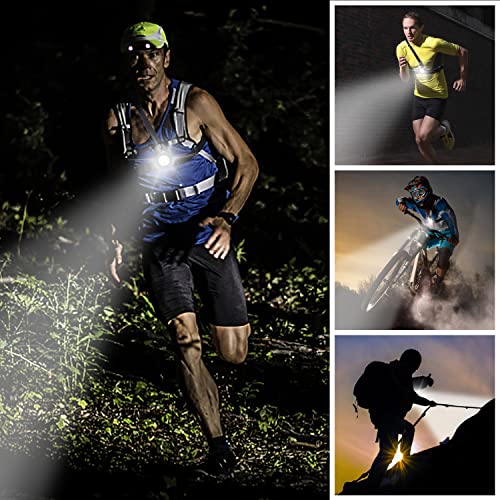 Suptig Outdoor Sports Fotografie Brust Running Light, Nacht Running Lauflicht Nacht Sports Lauflicht Connected Verwendung für Gopro Serie und Action Kamera Built-in Akku Aufladen