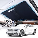 ZXRAINY Car Windshield Sunshade Universal Sun Visor Front Window Shades, 300T Foldable Reflective Fits Cars, SUV, Sedan, Interior Car Automotive Accessories for Summer (59' x 33')