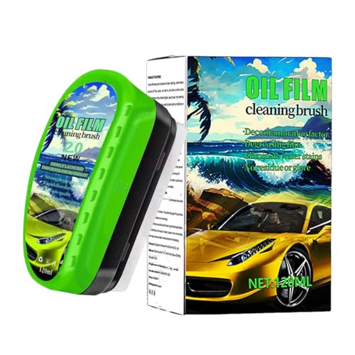 Pruojhw Cepillo De Limpieza Para Película De Aceite Automotriz,Escobilla De Limpieza Para Parabrisas Y Ventanas | Accesorio De Auto Para Coches SUV Camiones Scooters