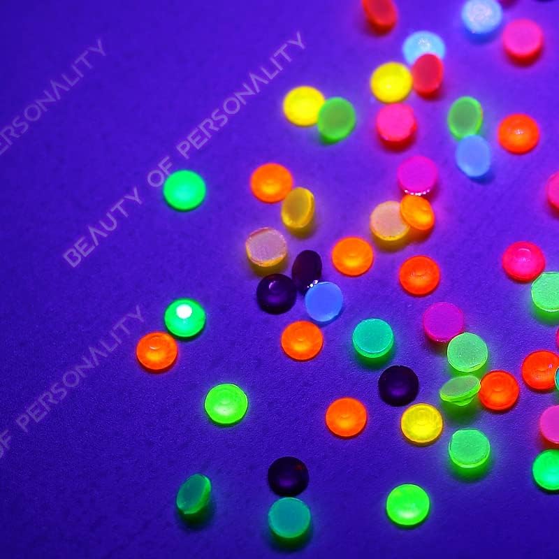 Noctilucent Rhinestones Candy Colors Fluorescence Glass Crystal Neon Iron On Стразы Hot Fix Rhinestone for Garment Decorations
