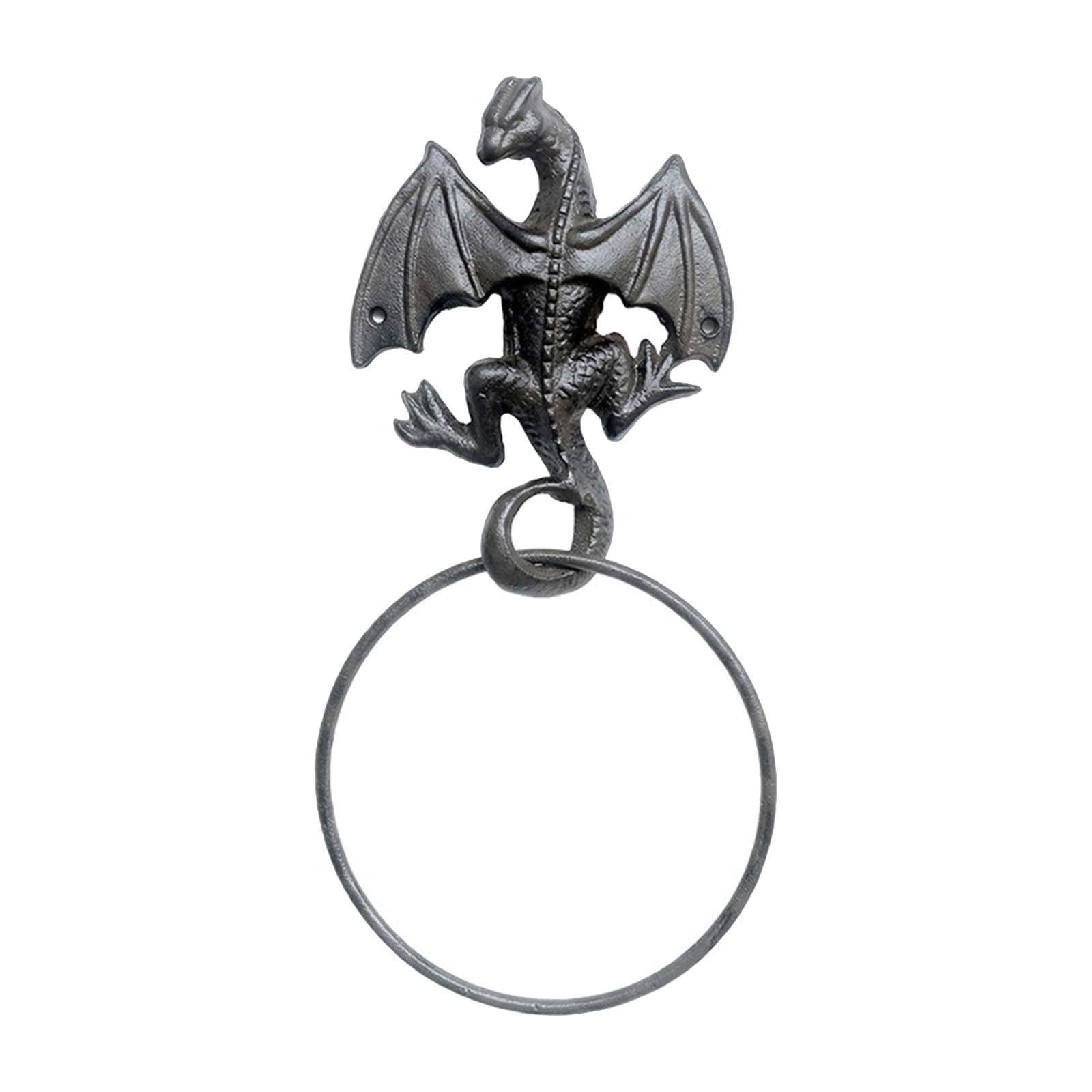 Portasciugamani a Forma di Drago, in Stile Country retrò, Accessorio Decorativo per Lavanderia, Cucina E Bagno, Style B
