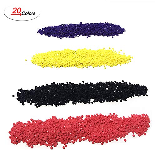 Diamond Painting Accessories Round Diamonds, 20 Colors DIY Bead Replacement for Missing Drills of 5D Diamond Painting Kits Cross Stitch Rhinestone Embroidery