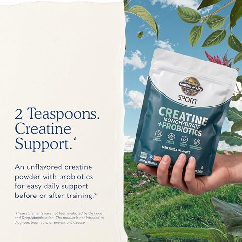 Garden of Life Sport Creatine Monohydrate + Probiotics Powder, 60 Servings - image 7