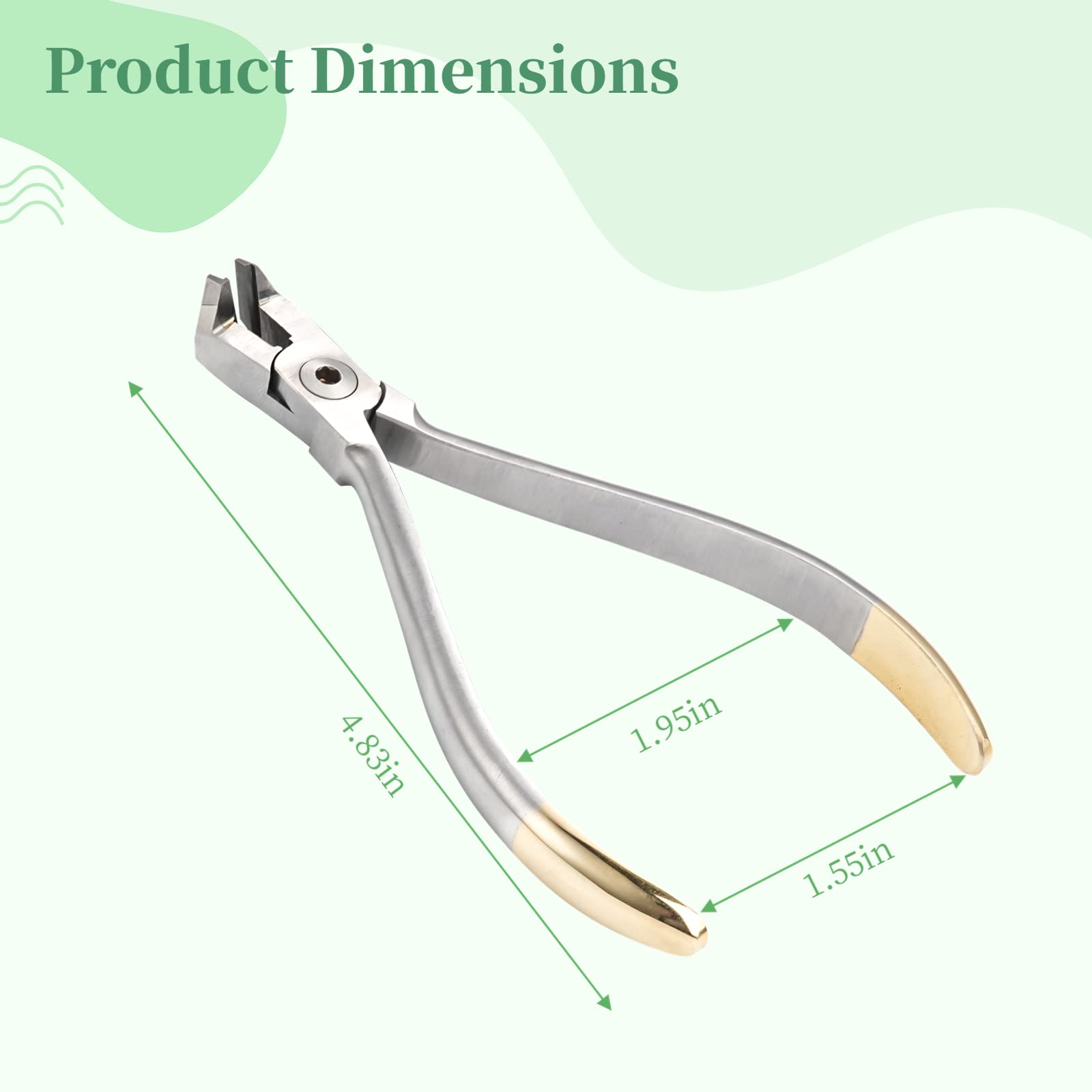 Annhua Distal End Cut Plier, Hold & Cut Hard and Soft Wire Orthodontic Cutter Dental Surgical Instrument Tool - Braces Removal Tools Tooth Pulling Kit for