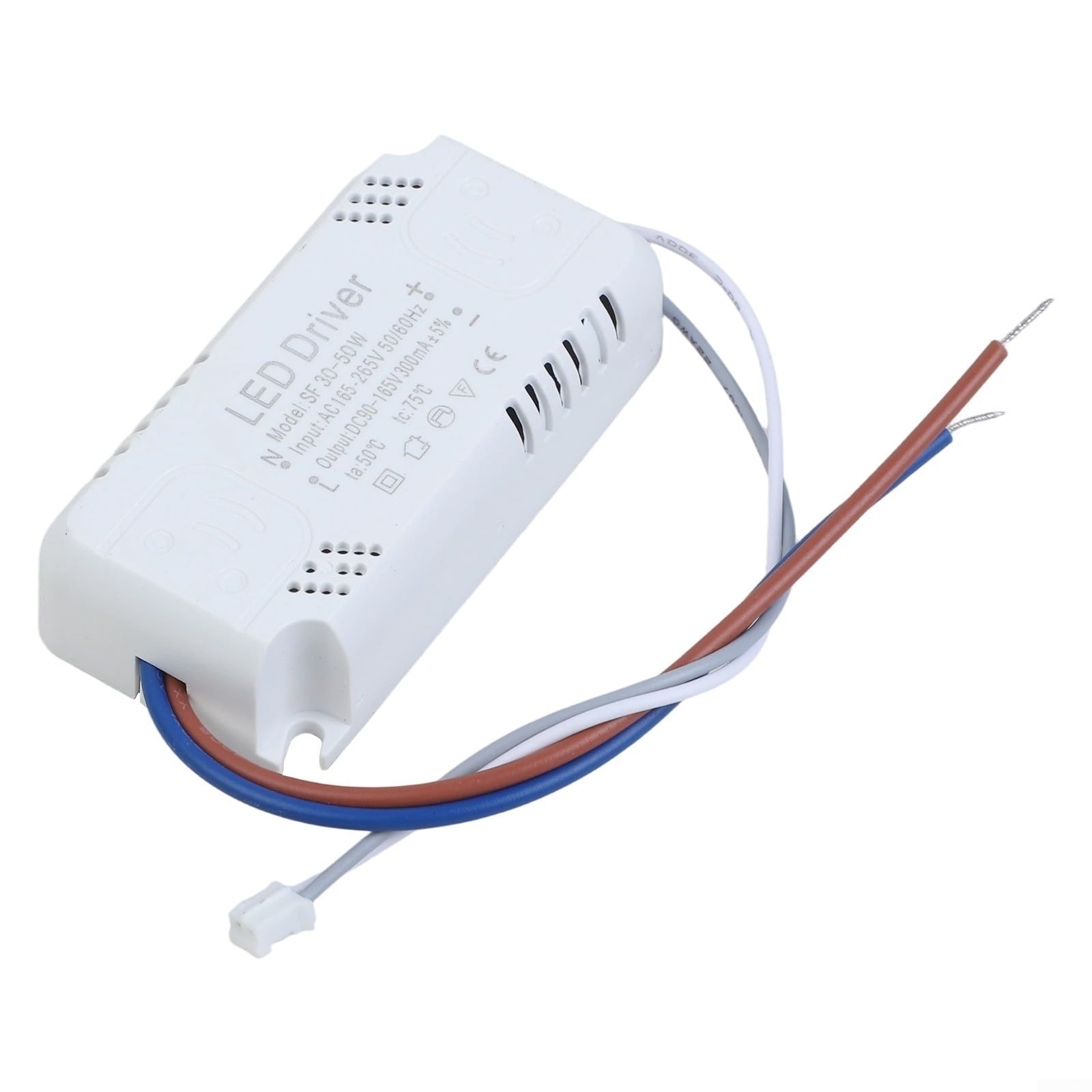 MoSundi Compact LED Driver 30-50W 300mA for Downlight Ceiling Panel Light AC 165-265V Input Overcurrent Overtemp Protection White 70x35x17mm(36-60W)