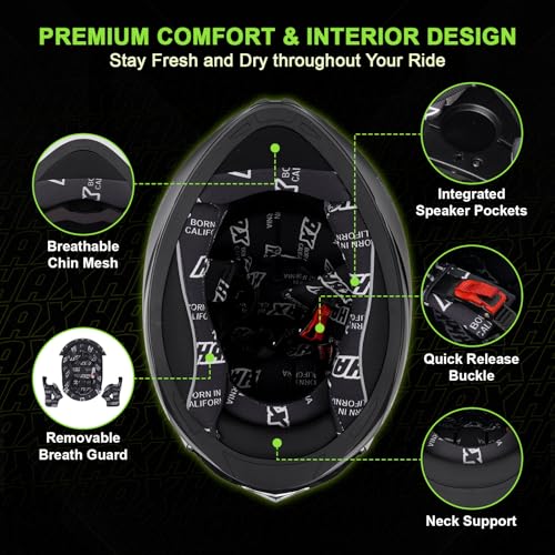 HAX Obsidian Full Face Helmet