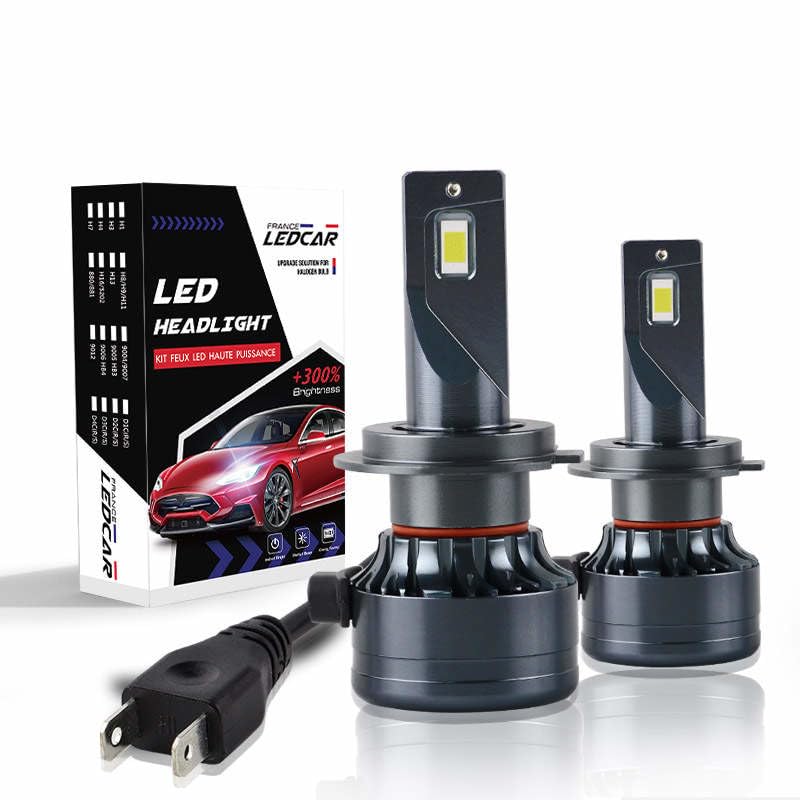 France-ledcar - Kit de bombilla LED H7 – 16000 LM LED 6500 K para faros delanteros – impermeable IP65 – Larga duración – Alta calidad – + 300% de brillo – Kit LED antierror para vehículo