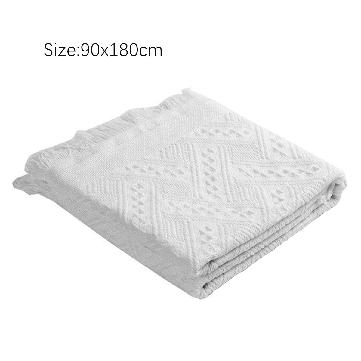 Coperta da picnic Boho, coperta da spiaggia impermeabile e lavabile, tappetino da spiaggia, coperta da campeggio per esterni/picnic/giardino/campeggio, bianco 90x180 cm (White)