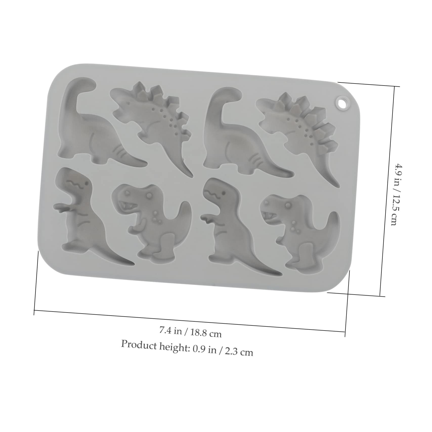 5stücke Dinosaurier Silikonform Für Schokolade Und Süßigkeiten Antihaftbeschichtet Wiederverwendbar Für Diy-bäckerei Zu Hause Fach Design