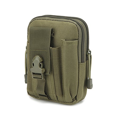 Sac à Ceinture Tactique Molle EDC Banane, Pochette de Ceinture de Style Mollo Militaire,pour Cyclisme/Escalade/Alpinisme(Type 3),6 inch Cover