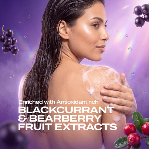 Image of Fiama Body Wash Shower Gel Blackcurrant & Bearberry, 1.3L Bodywash Refill Value Pouch for Women & Men with Skin Conditioners for Radiant Glow, Skin Friendly pH