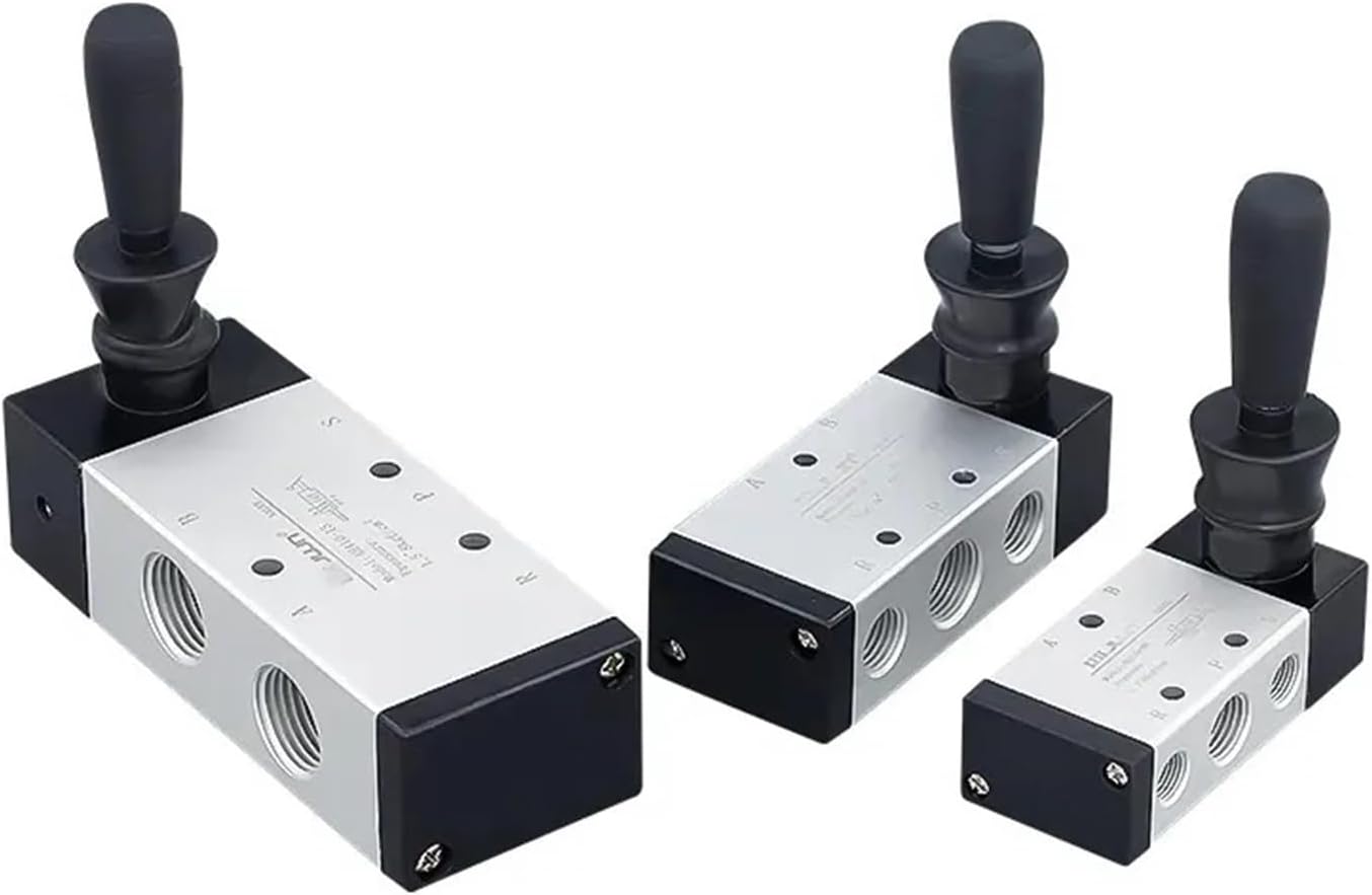 1 Pcs 4H210-08 5/2 4H310-10 4H-410-15 Mode handle operation control pneumatic manual valve selection(4H310-10,With-12mm-Fitting)