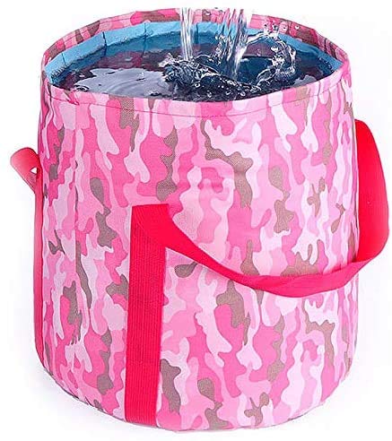 GJNVBDZSF Camping Washbasin, Collapsible Bucketcan Soak To The Calf 25L Folding Bucket Travel Outdoor Bubble Feet Wash Basin