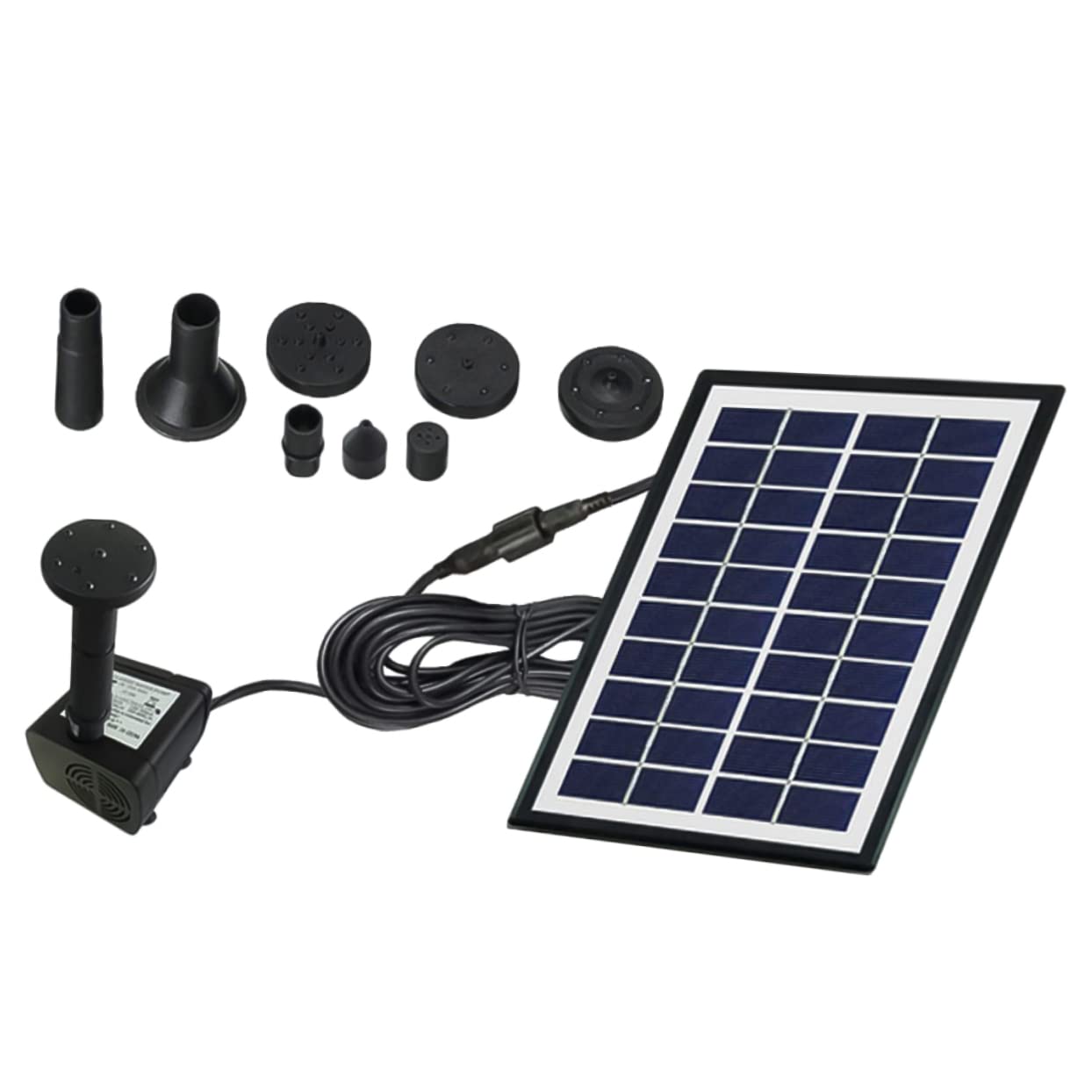 TOYANDONA Fontana Solare Galleggiante da 2w per Giardino Esterno Pompa Solare per Fontana D'acqua per Stagni e Decorazioni Funzionamento Automatico senza Batterie Resistente e Adatta