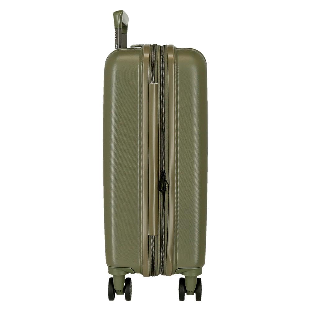 Movom Wood Walizka kabinowa, średnie, duże i zestawy, sztywne ABS zamknięcie TSA, 4 podwójne koła wysuwany bagaż podręczny Joumma Bags, khaki, cabin, medium, large, Zestaw 3 walizek