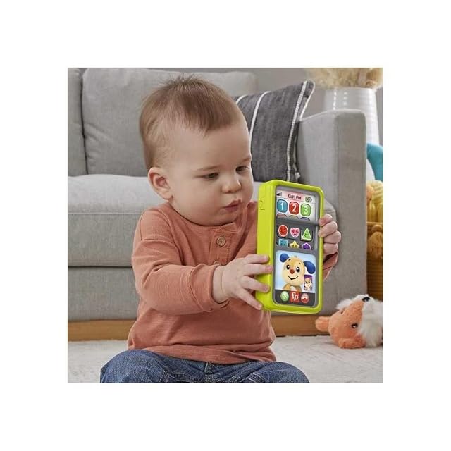 Foto 3 de 6 de Fisher-Price Ríe y Aprende Smartphone desliza y aprende, Teléfono de Juguete de Aprendizaje con Sonidos