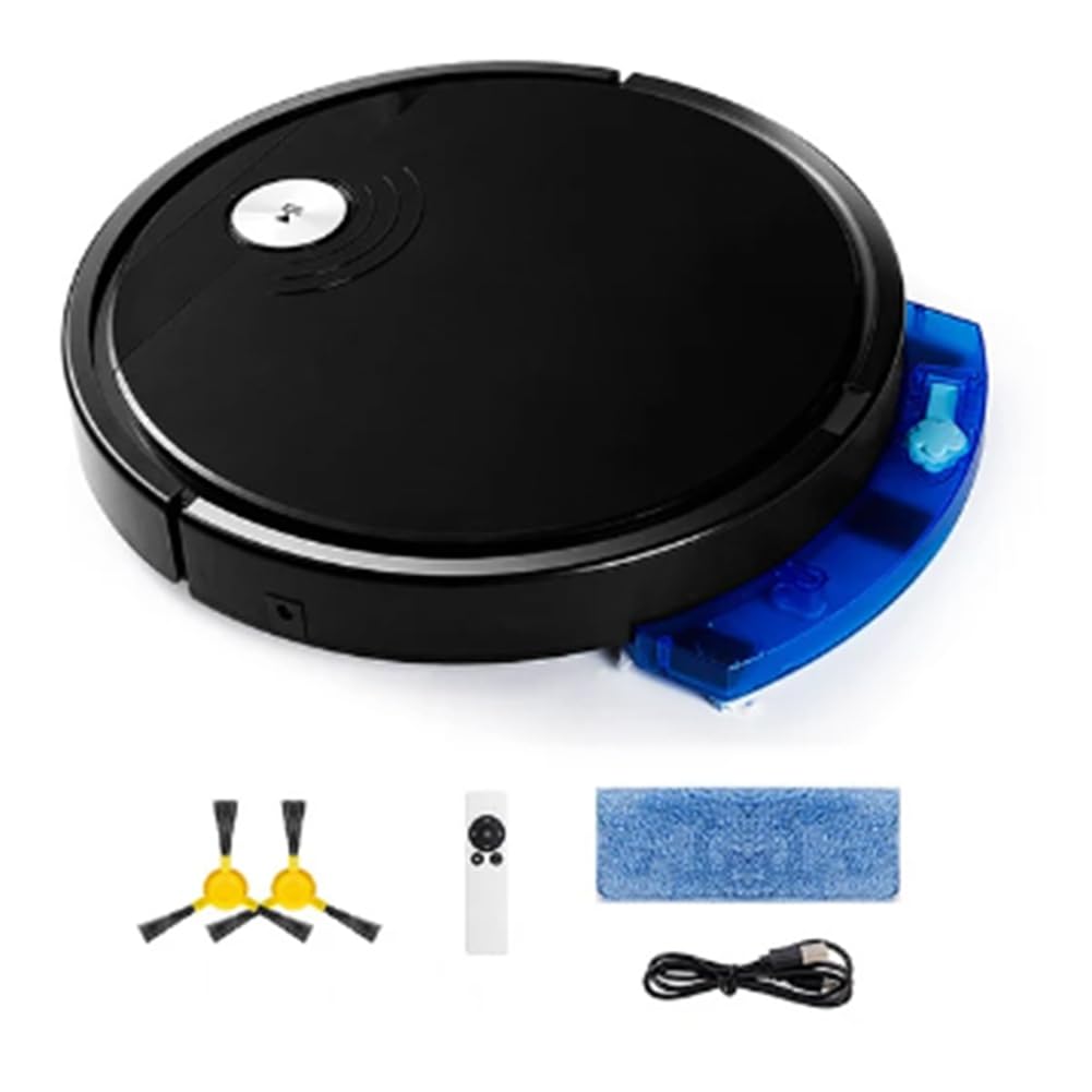 RS800 5 en 1 con Control Remoto Robot Aspirador Inteligente SúPer Silencioso Trapeador en Seco y HúMedo ElectrodoméSticos Negro,B