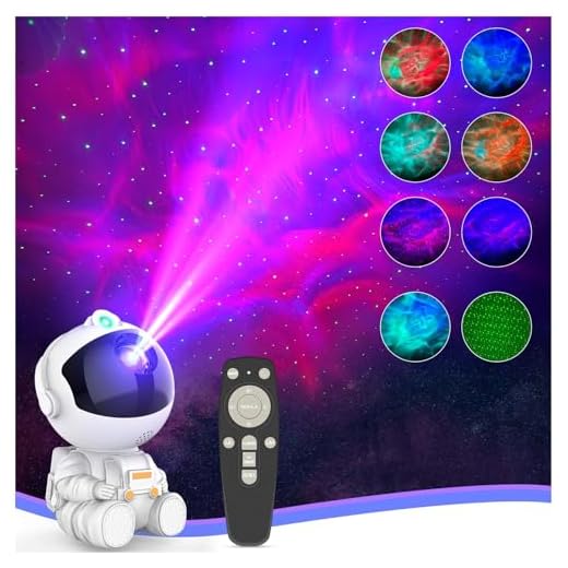 JIWYJOT Astronaut Galaxy Projector for Bedroom Decor Birthday Gifts