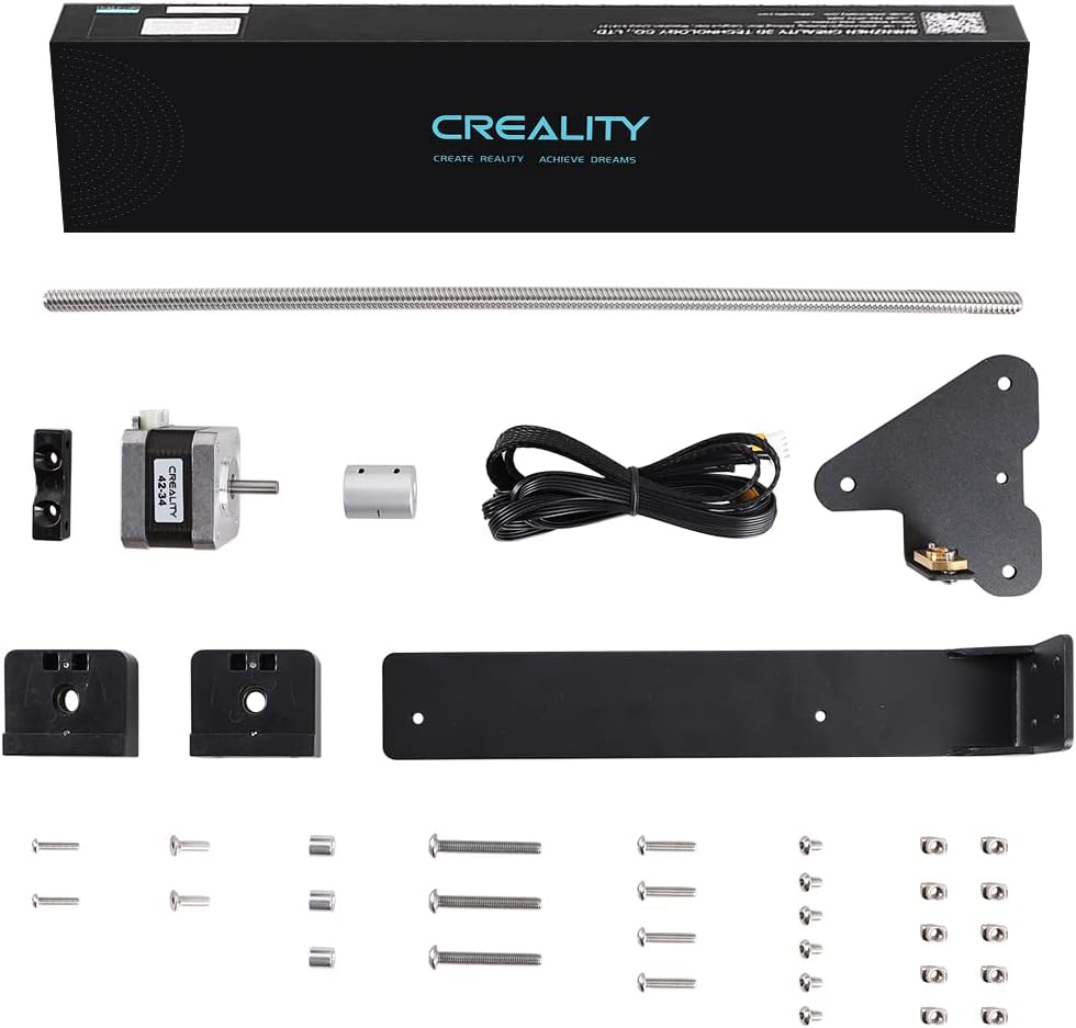 Creality 3D Official Ender 3 Dual Z-axis Upgrade Kit with Lead Screw, Metal Power Supply Holder and Stepper Motor, 3D Printer Ugrades Kit for Ender 3, Ender 3 Pro, Ender 3 V2