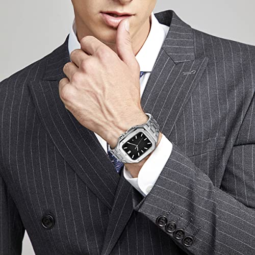 Kit de modification Apple Watch acier : le bracelet de luxe idéal du bureau aux grands dîners - 3
