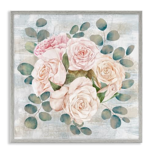 'Rustic Country Roses Arrangement'| Framed Giclee Art