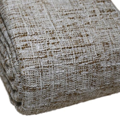 TinaKim Khaki Faux Linen Fabric