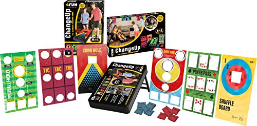 4 Fun ChangeUp | Portable Bean Bag Toss Multi-Game Set | 6 Family