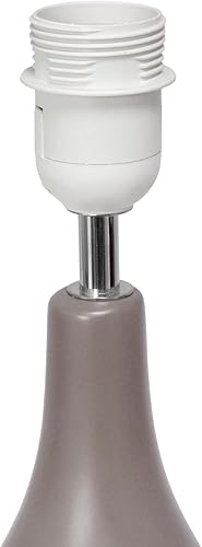 Miniatura 6 de Essentix - Lámpara de escritorio de cerámica estándar tradicional de 18.11 pulgadas con pantalla de tela a juego